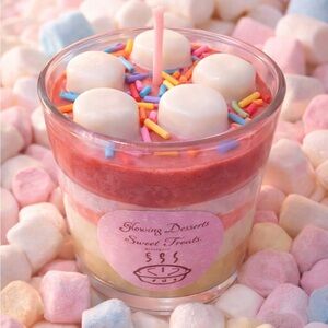Colorful Dessert Candle with Sprinkles